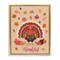 Stupell Industries Thankful Autumnal Turkey Floater Framed Canvas Wall Art Design by Nancy McKenzie